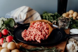 Beef. Ground - 1 lb - 55% Lean with beef heart