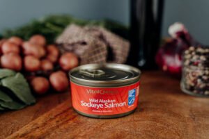 Wild Skinless Boneless Canned Alaskan Wild Red Salmon - 6 oz.