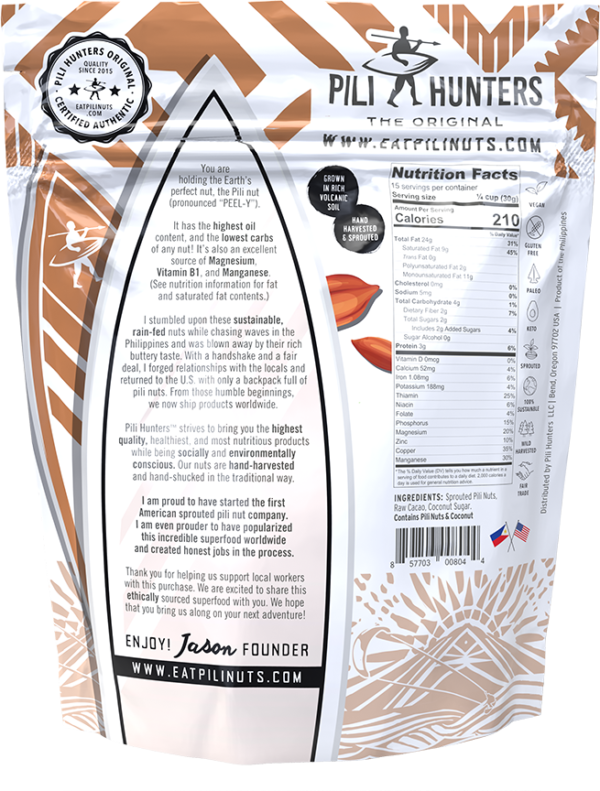 Pili Hunters? Raw Cacao & Organic Coconut Sugar