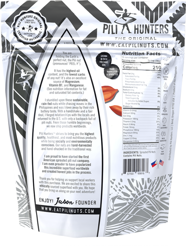 Pili Hunters? Nuts - Natural Unsalted Cooking Quality(Plain) BEST FOR COOKING