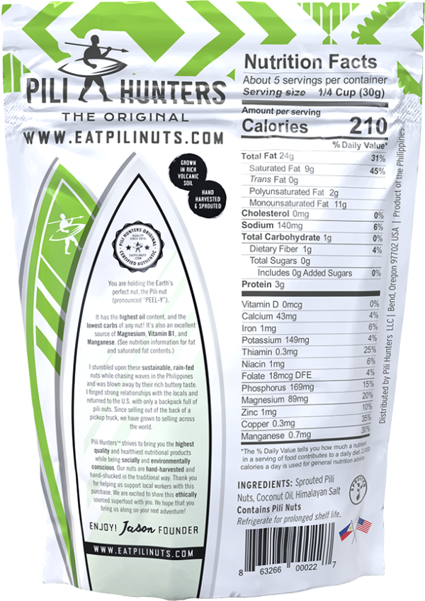 Pili Hunters? Nuts - Organic Coconut Oil & Himalayan Salt