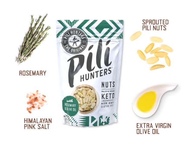 Pili Hunters? Nuts Rosemary and Olive Oil
