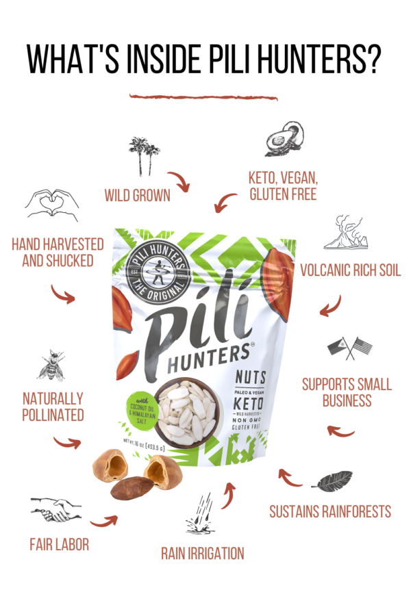 Pili Hunters? Nuts - Organic Coconut Oil & Himalayan Salt