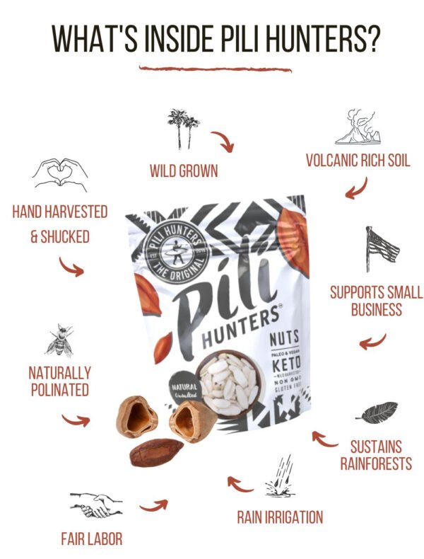 6-pack Pili Hunters? Nut Variety FREE SHIPPING!